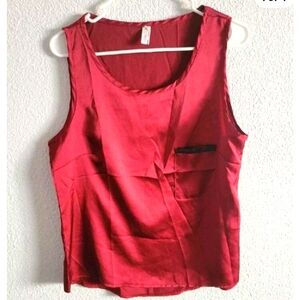 Women's maroon top makiy Sz L